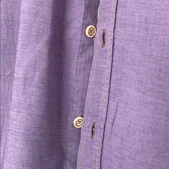 Light purple button down with elbow patches - Picture 4 of 5